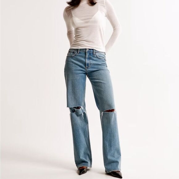 Low Rise Baggy Jeans LONG - Picture 1 of 12